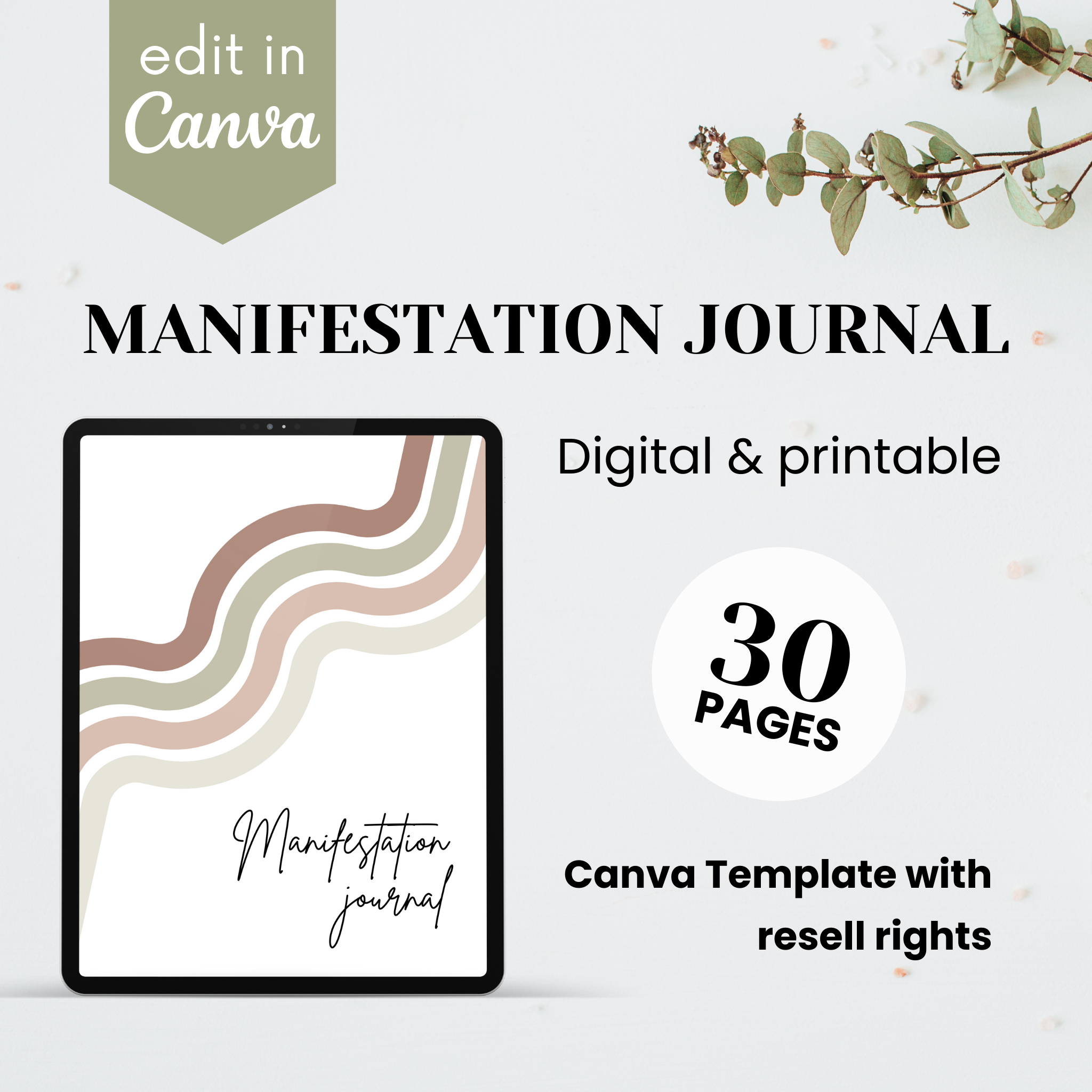 Manifestation Journal Template
