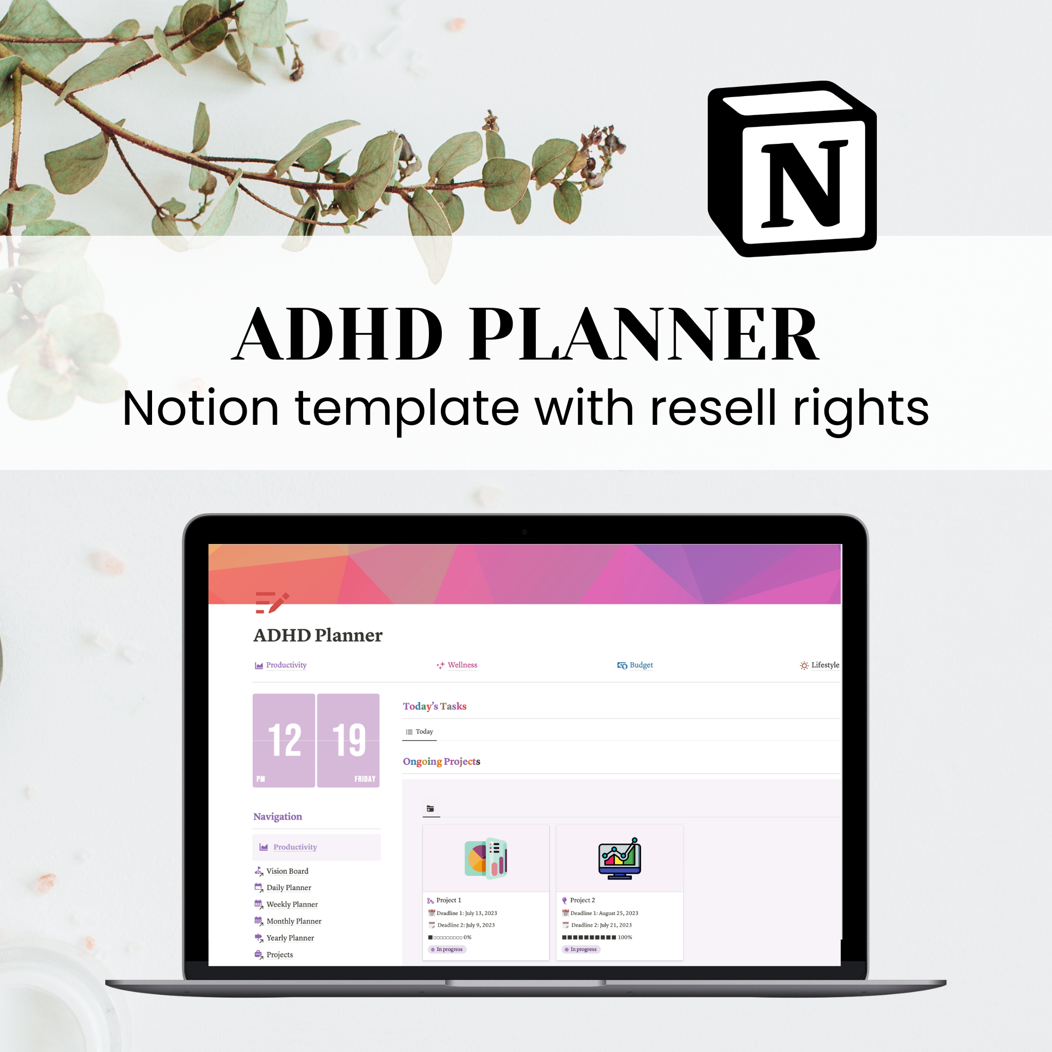 ADHD Planner Notion Template